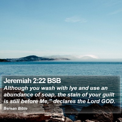 Jeremiah 2:22 BSB Bible Verse Image