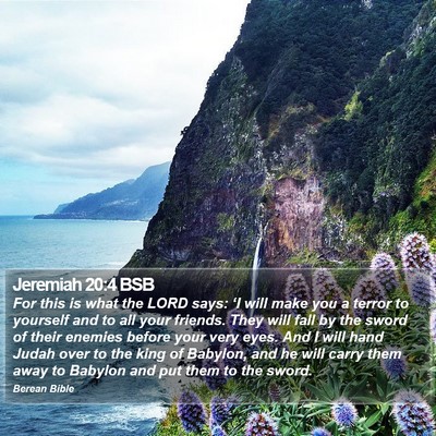 Jeremiah 20:4 BSB Bible Verse Image