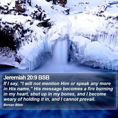 Jeremiah 20:9 BSB Bible Verse Image