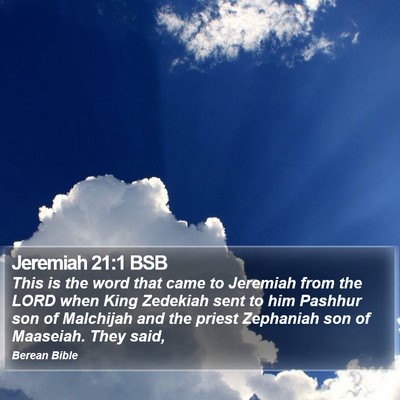 Jeremiah 21:1 BSB Bible Verse Image
