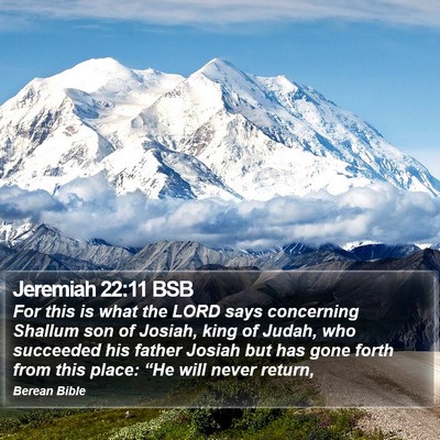 Jeremiah 22:11 BSB Bible Verse Image