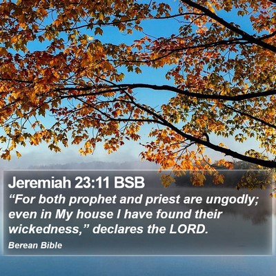 Jeremiah 23:11 BSB Bible Verse Image