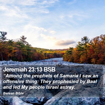 Jeremiah 23:13 BSB Bible Verse Image