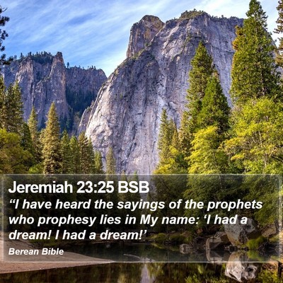 Jeremiah 23:25 BSB Bible Verse Image