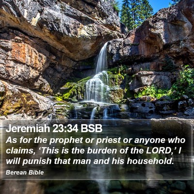 Jeremiah 23:34 BSB Bible Verse Image