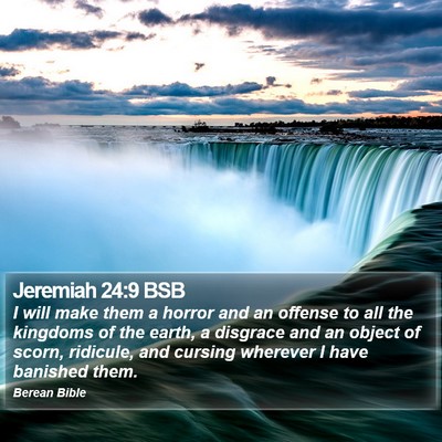 Jeremiah 24:9 BSB Bible Verse Image