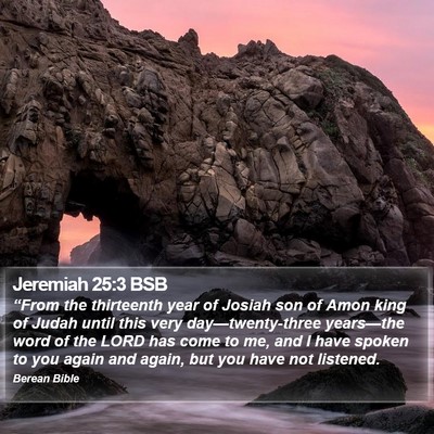 Jeremiah 25:3 BSB Bible Verse Image
