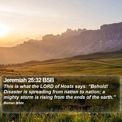Jeremiah 25:32 BSB Bible Verse Image