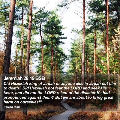 Jeremiah 26:19 BSB Bible Verse Image
