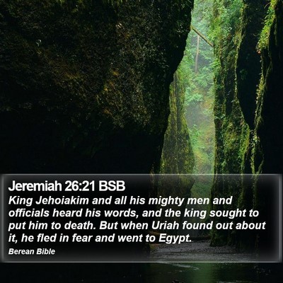 Jeremiah 26:21 BSB Bible Verse Image