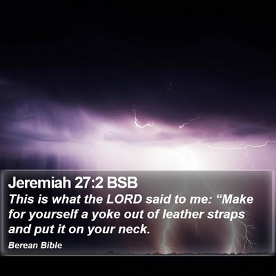 Jeremiah 27:2 BSB Bible Verse Image