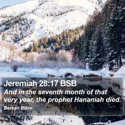 Jeremiah 28:17 BSB Bible Verse Image