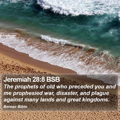 Jeremiah 28:8 BSB Bible Verse Image