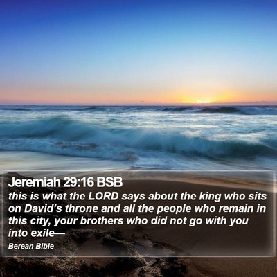 Jeremiah 29:16 BSB Bible Verse Image
