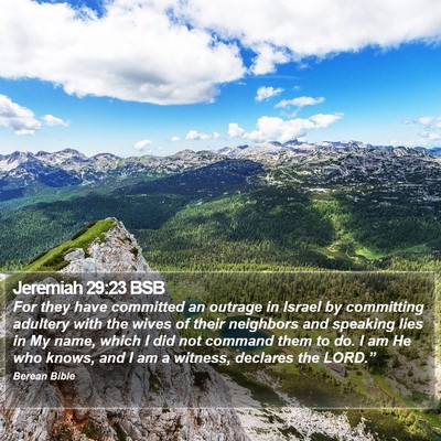Jeremiah 29:23 BSB Bible Verse Image