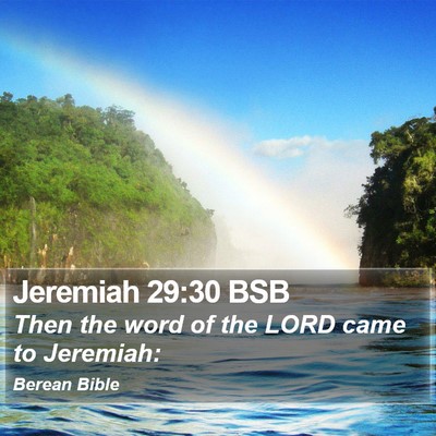 Jeremiah 29:30 BSB Bible Verse Image