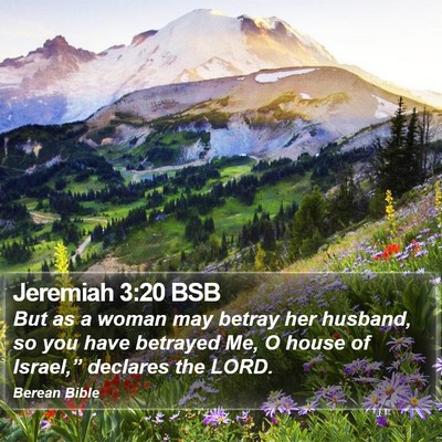 Jeremiah 3:20 BSB Bible Verse Image