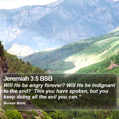 Jeremiah 3:5 BSB Bible Verse Image