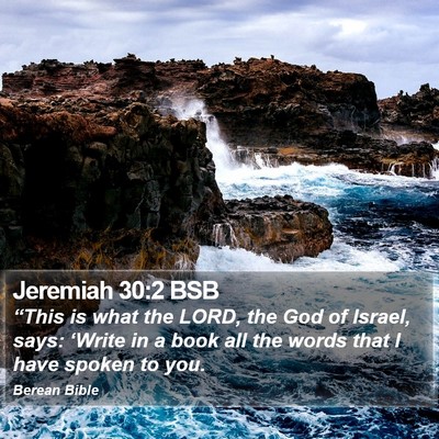 Jeremiah 30:2 BSB Bible Verse Image