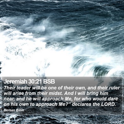 Jeremiah 30:21 BSB Bible Verse Image