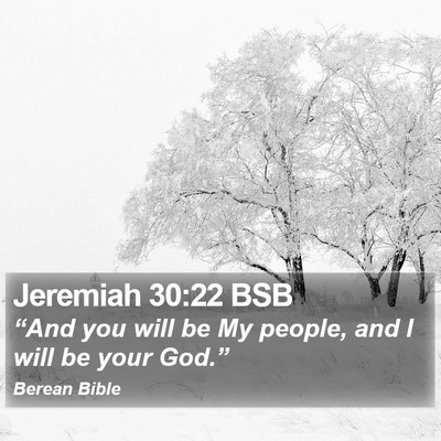 Jeremiah 30:22 BSB Bible Verse Image