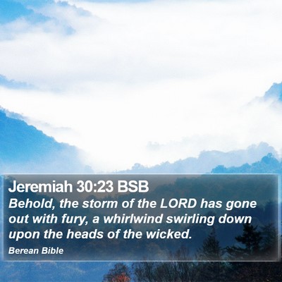 Jeremiah 30:23 BSB Bible Verse Image