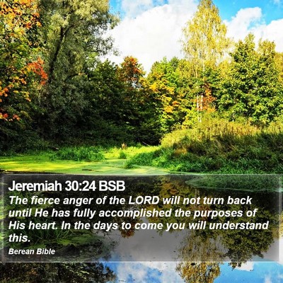Jeremiah 30:24 BSB Bible Verse Image