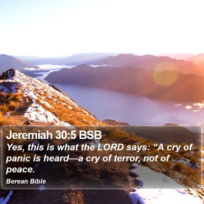 Jeremiah 30:5 BSB Bible Verse Image