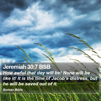 Jeremiah 30:7 BSB Bible Verse Image