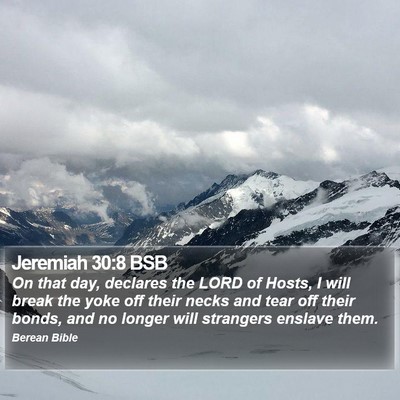Jeremiah 30:8 BSB Bible Verse Image