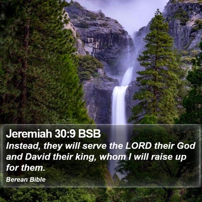 Jeremiah 30:9 BSB Bible Verse Image