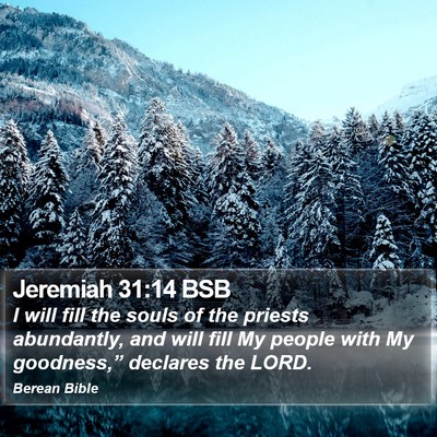 Jeremiah 31:14 BSB Bible Verse Image
