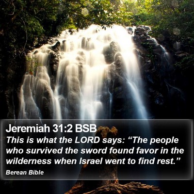 Jeremiah 31:2 BSB Bible Verse Image