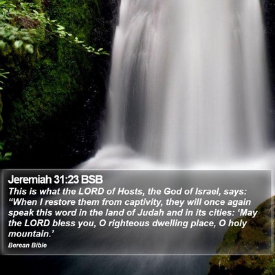 Jeremiah 31:23 BSB Bible Verse Image