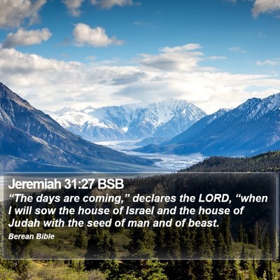 Jeremiah 31:27 BSB Bible Verse Image