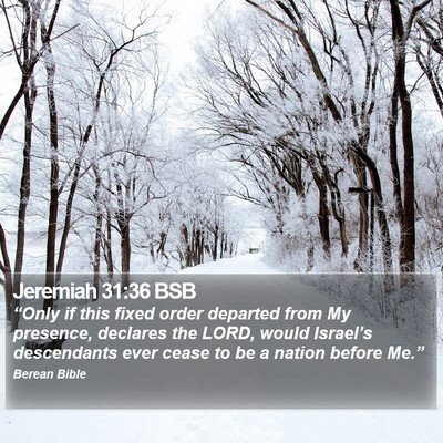 Jeremiah 31:36 BSB Bible Verse Image