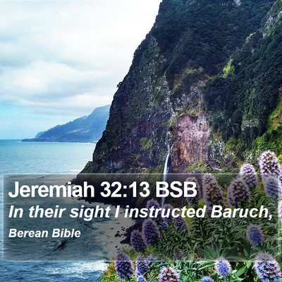 Jeremiah 32:13 BSB Bible Verse Image