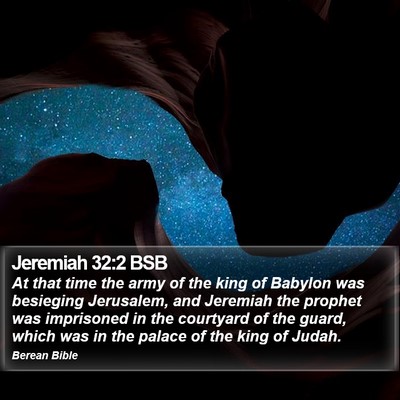 Jeremiah 32:2 BSB Bible Verse Image