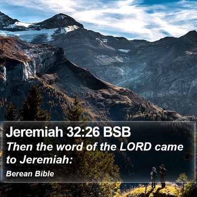 Jeremiah 32:26 BSB Bible Verse Image