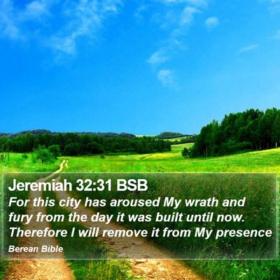 Jeremiah 32:31 BSB Bible Verse Image