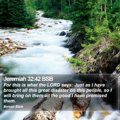 Jeremiah 32:42 BSB Bible Verse Image