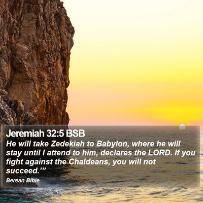 Jeremiah 32:5 BSB Bible Verse Image