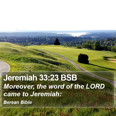 Jeremiah 33:23 BSB Bible Verse Image