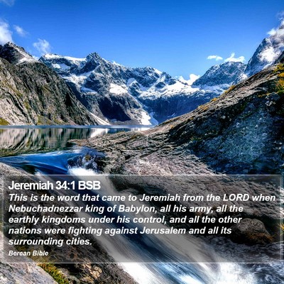 Jeremiah 34:1 BSB Bible Verse Image