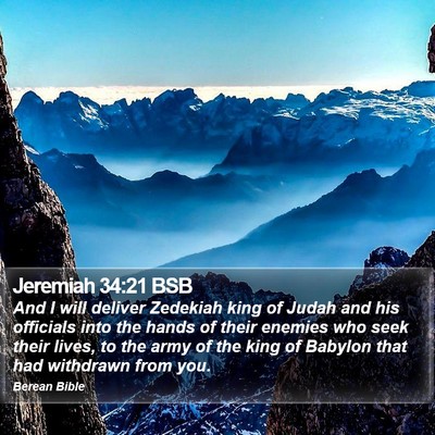 Jeremiah 34:21 BSB Bible Verse Image