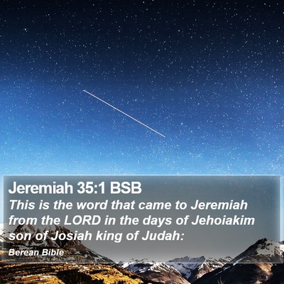 Jeremiah 35:1 BSB Bible Verse Image