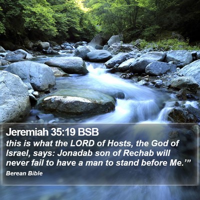 Jeremiah 35:19 BSB Bible Verse Image