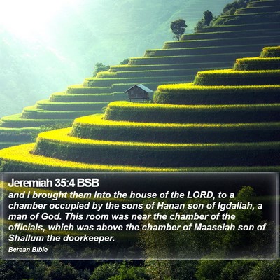 Jeremiah 35:4 BSB Bible Verse Image