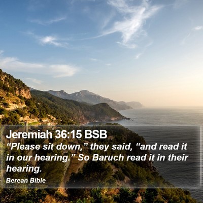 Jeremiah 36:15 BSB Bible Verse Image