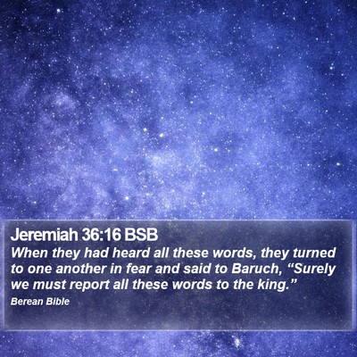 Jeremiah 36:16 BSB Bible Verse Image